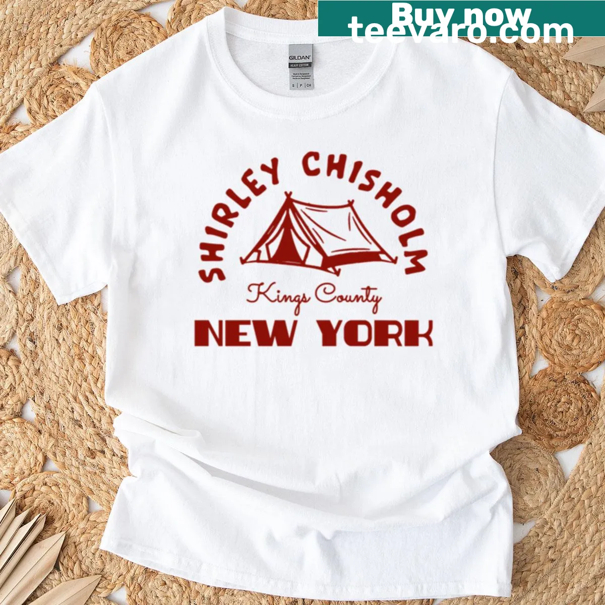 Emblem of Shirley Chisholm State Park on a T-shirt — on a men's t-shirt