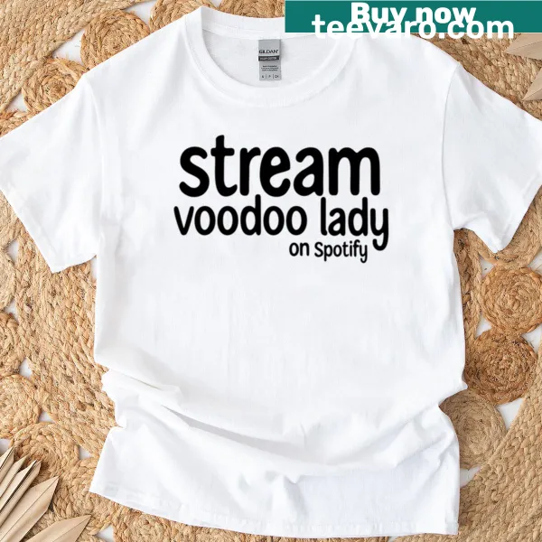 Artistic voodoo lady graphic t-shirt design