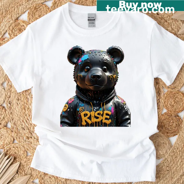 Vintage-style Teddy Graff Risewon Edition T-shirt with charming graphic