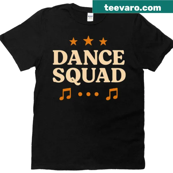 T-shirt with a design symbolizing dance and movement