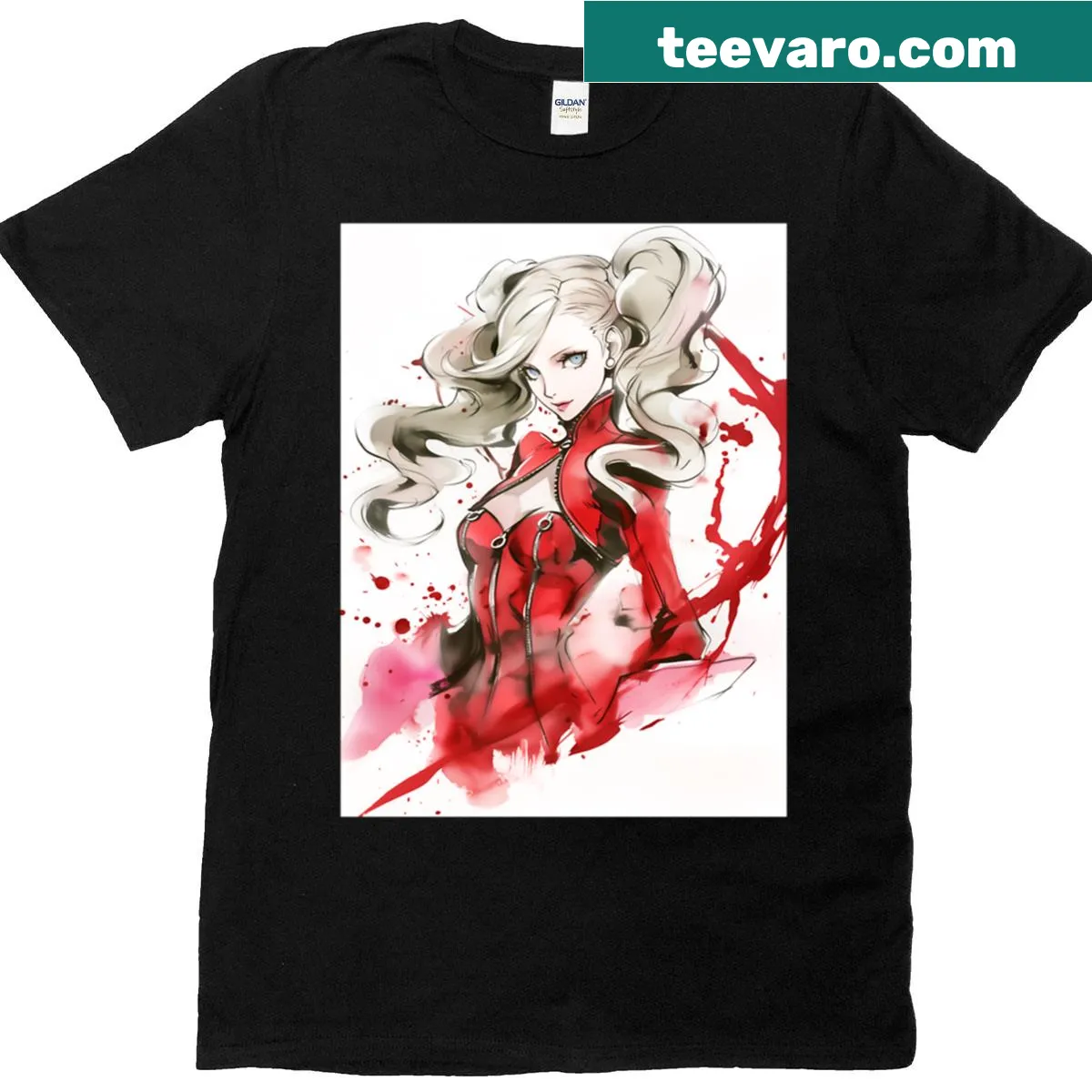 Elegant t-shirt with a serene watercolor design. — on a men's t-shirt