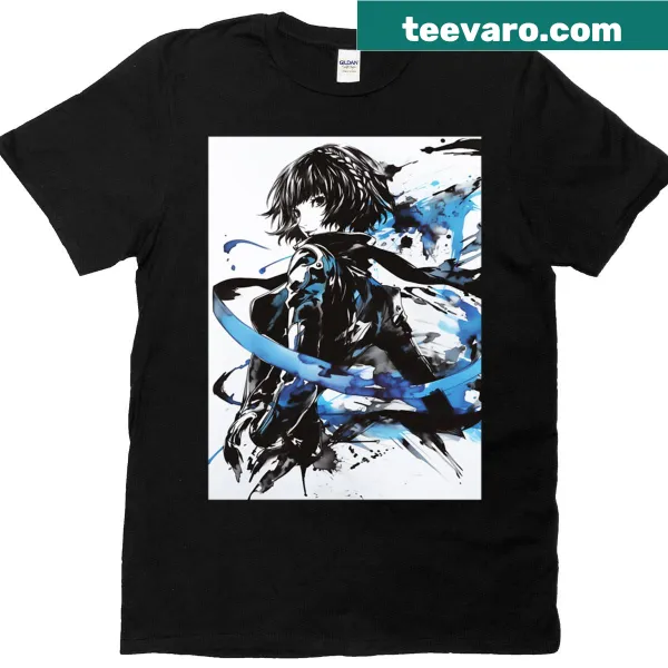 Artistic watercolor design t-shirt featuring Makoto theme