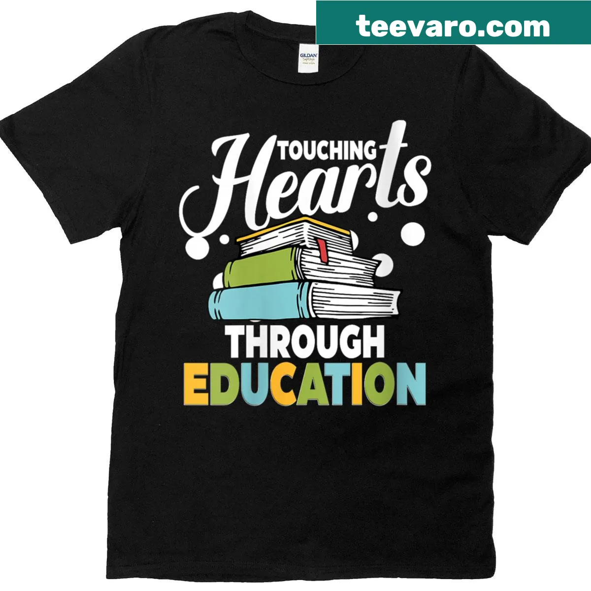 Braille Teacher T-shirt emphasizing blindness awareness. — on a men's t-shirt