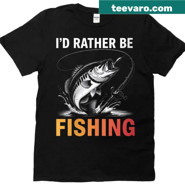 Fishing themed shirt with playful fishing text