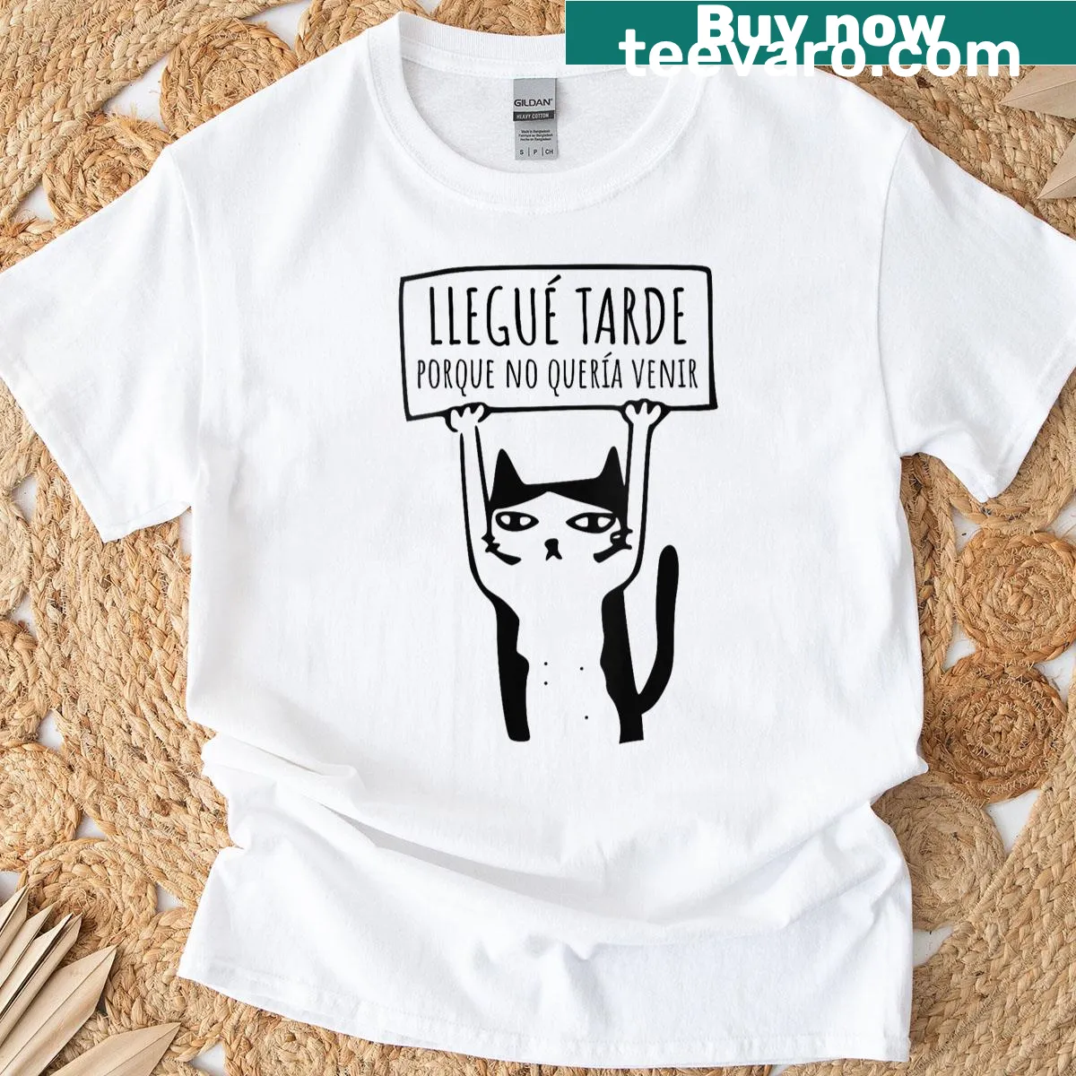 Funny graphic T-shirt with playful text about reluctance to attend — on a men's t-shirt