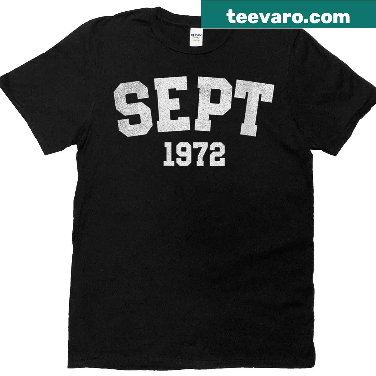 Vintage 1972 birthday t-shirt for women turning 53 — on a men's t-shirt
