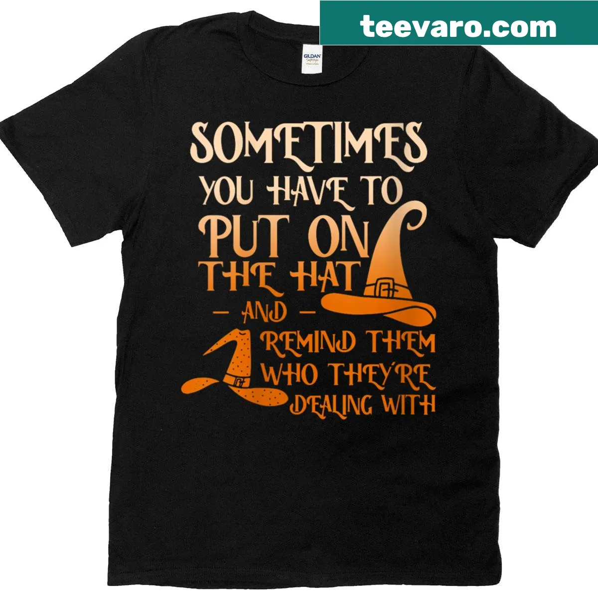 Funny Halloween-themed T-shirt with a humorous slogan about costumes. — on a men's t-shirt