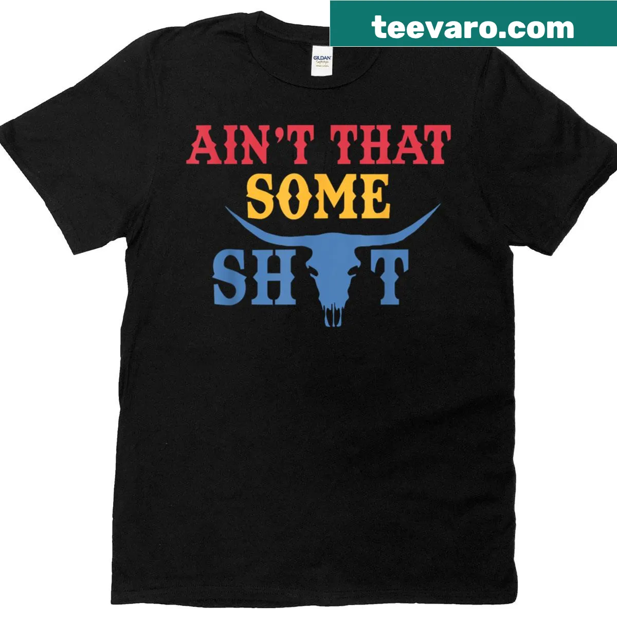 Vintage Western T-shirt with humorous slogan — on a men's t-shirt