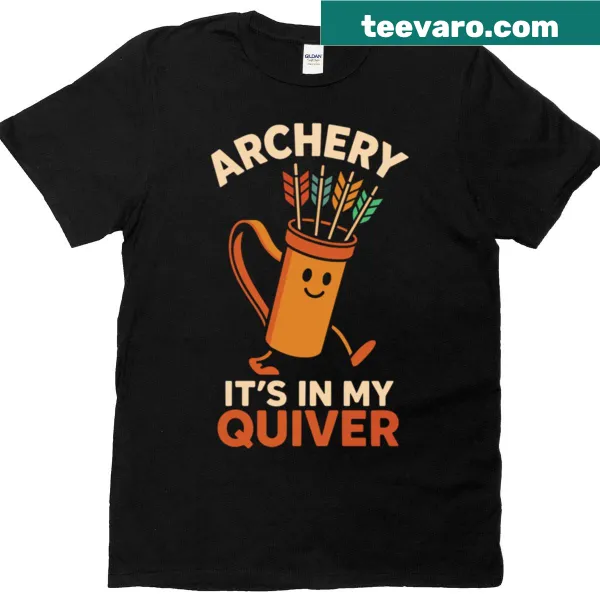 Fun typography design featuring archery on T-shirt