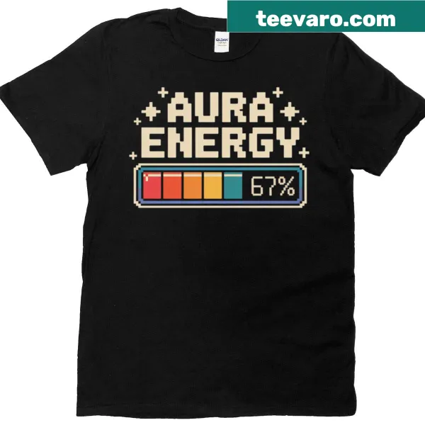 Funny retro gaming T-shirt with loading bar graphic