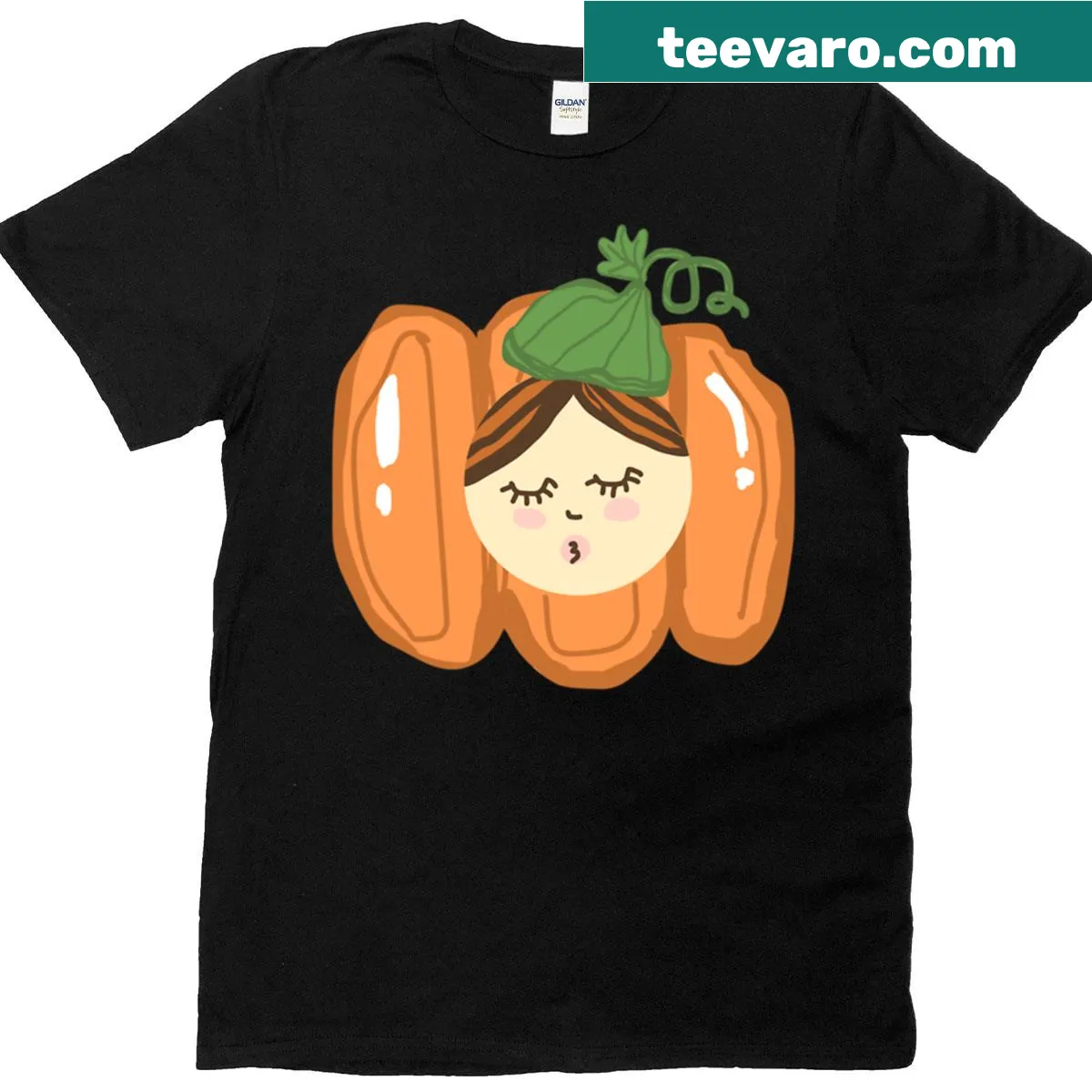 Cute pumpkin graphic on a children's shirt — on a men's t-shirt
