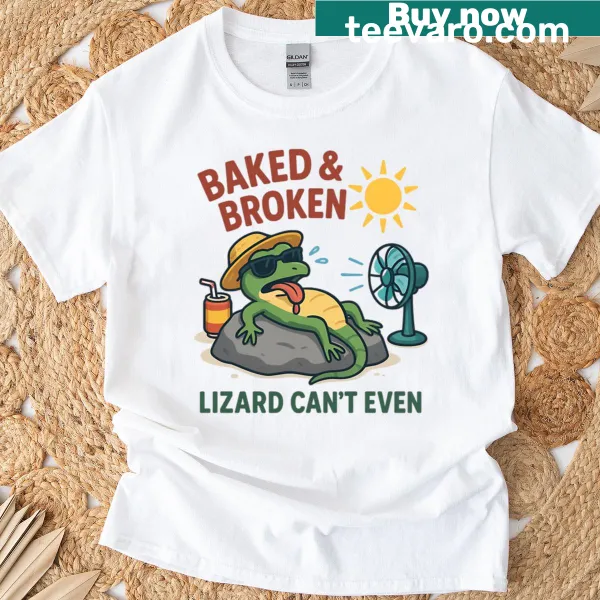 Funny lizard cartoon design for stoners on a t-shirt.