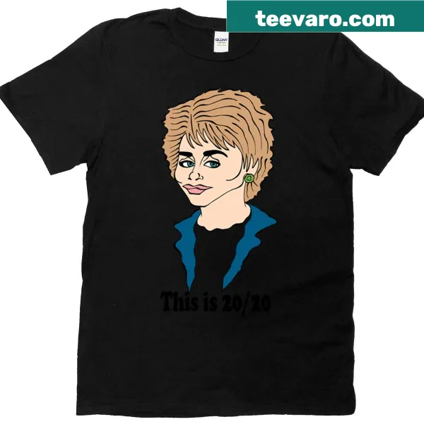 Illustrative fan art of Barbara Walters on a T-shirt