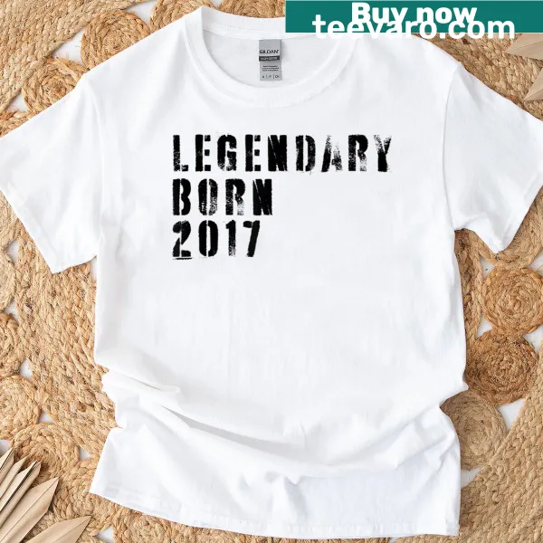 Limited edition birthday t-shirt commemorating the year 2017