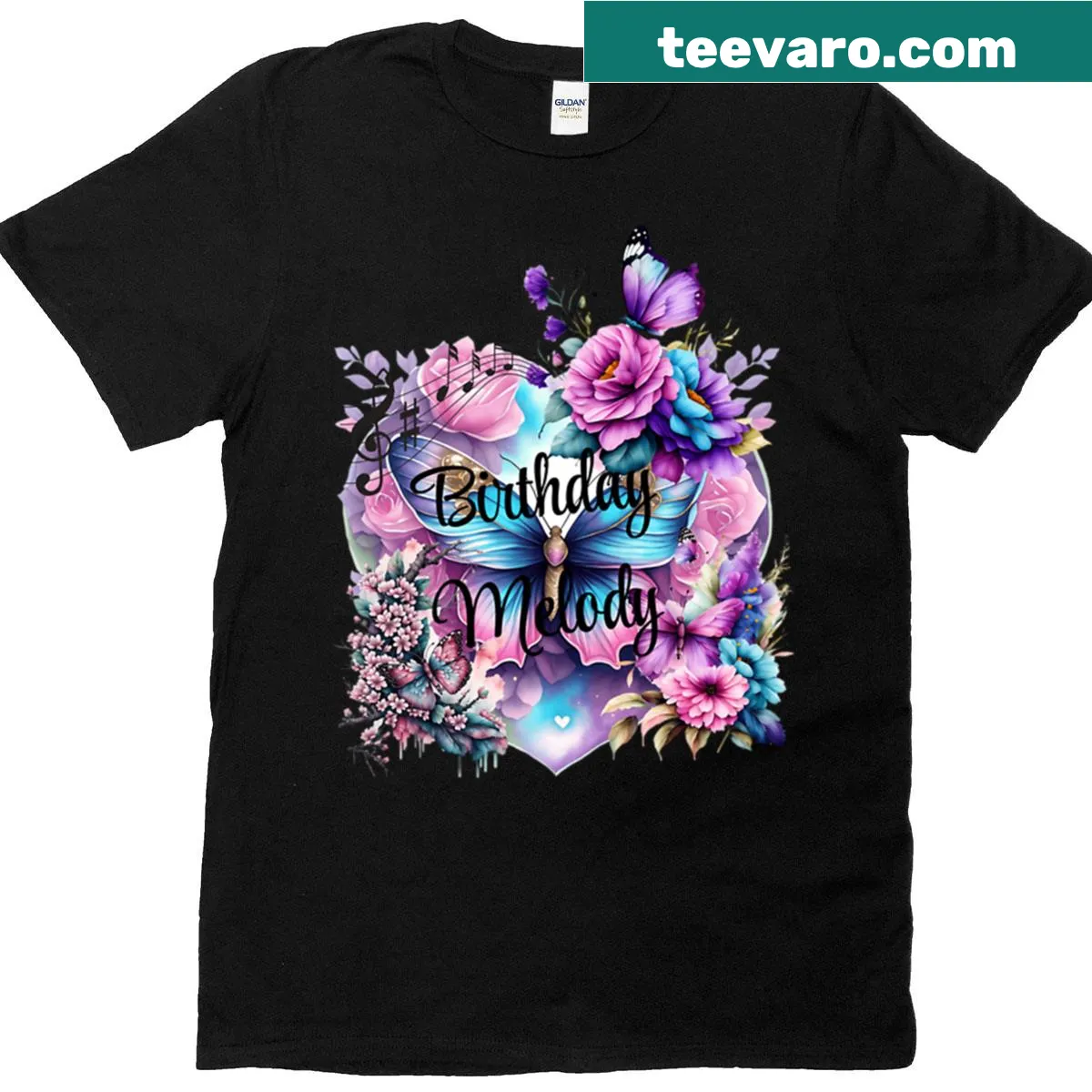Festive birthday-themed graphics on a cheerful T-shirt — on a men's t-shirt