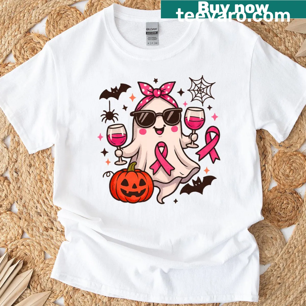 Pumpkin design with awareness message on Halloween t-shirt — on a men's t-shirt
