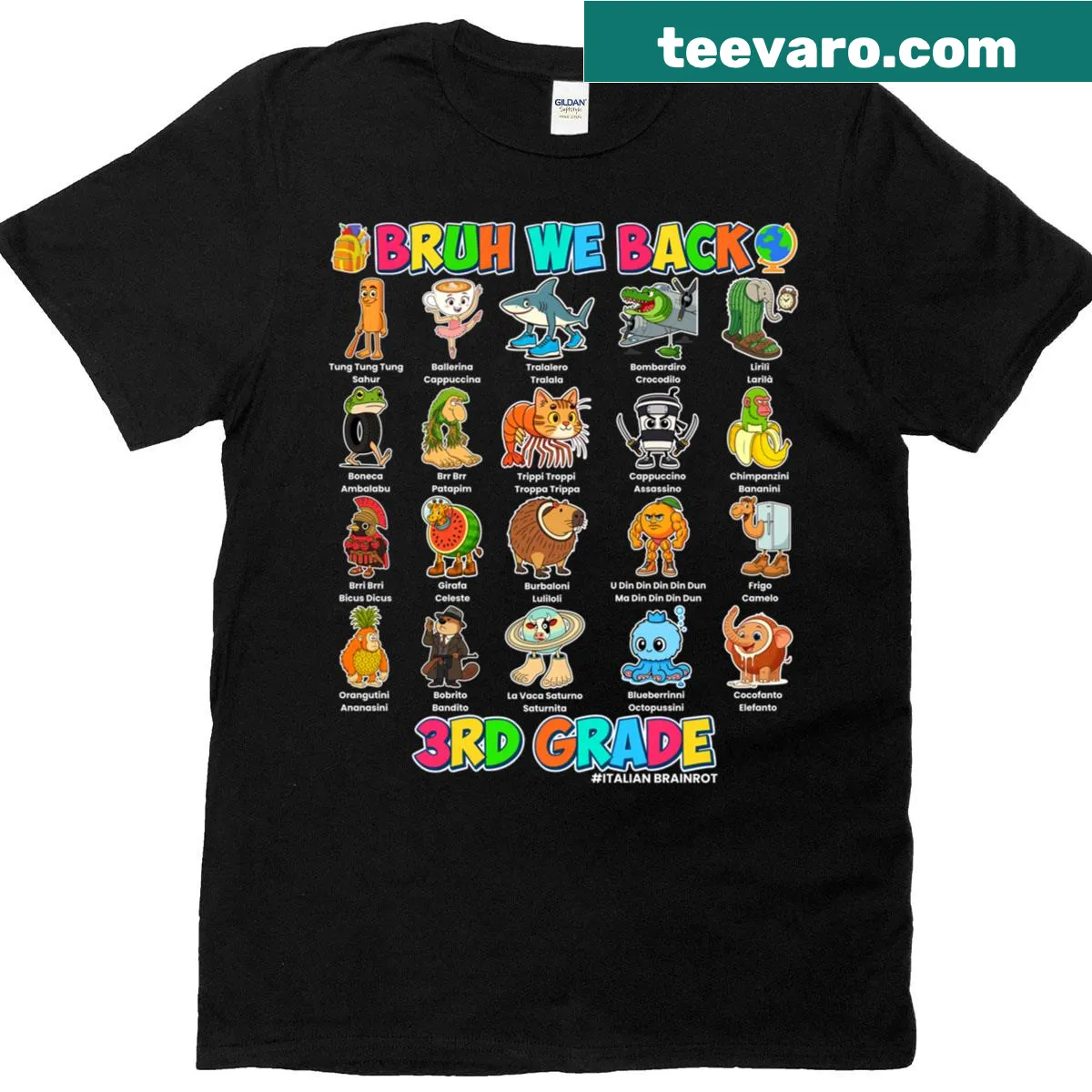 Funny back-to-school t-shirt for kids with humorous text — on a men's t-shirt