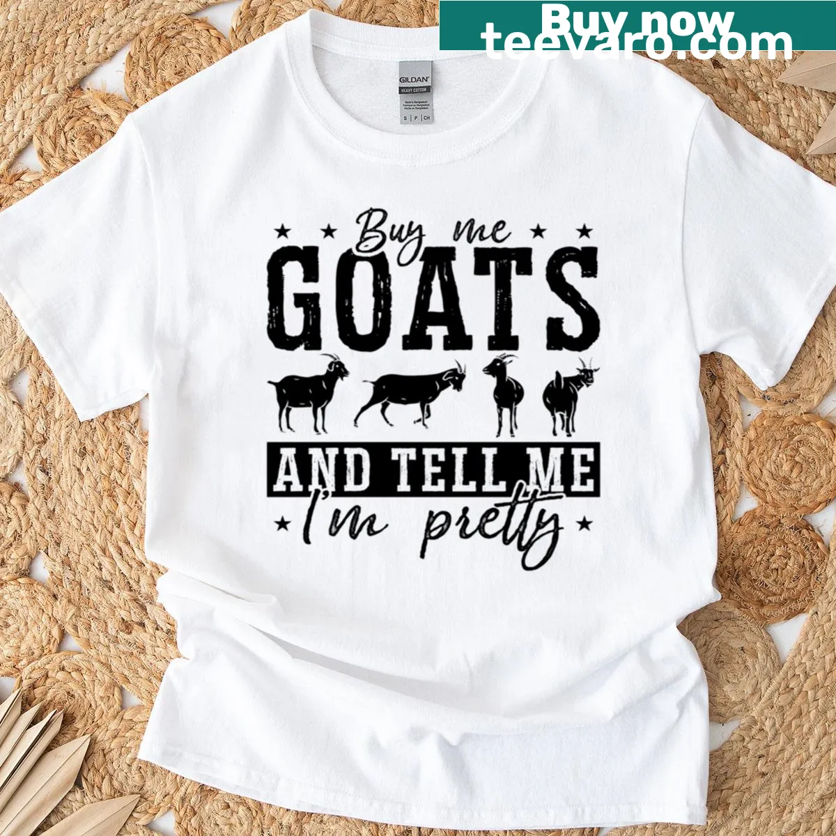 Fun goat farming saying on a humorous farmer t-shirt — on a men's t-shirt