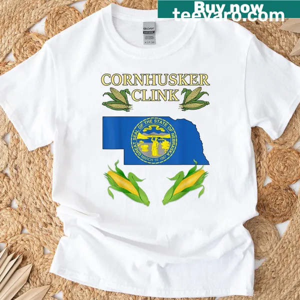 T-shirt with 'Cornhusker Clink' Nebraska political design