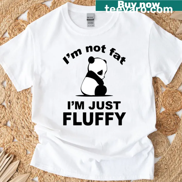 Oversized t-shirt with a playful panda graphic and humorous text.