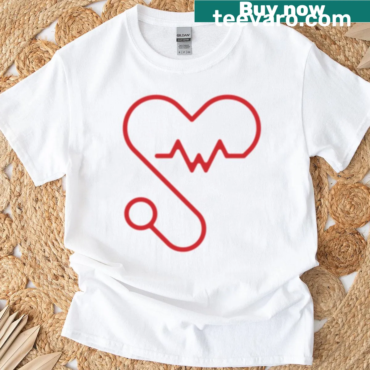 T-shirt showcasing medical symbols for various healthcare professions — on a men's t-shirt