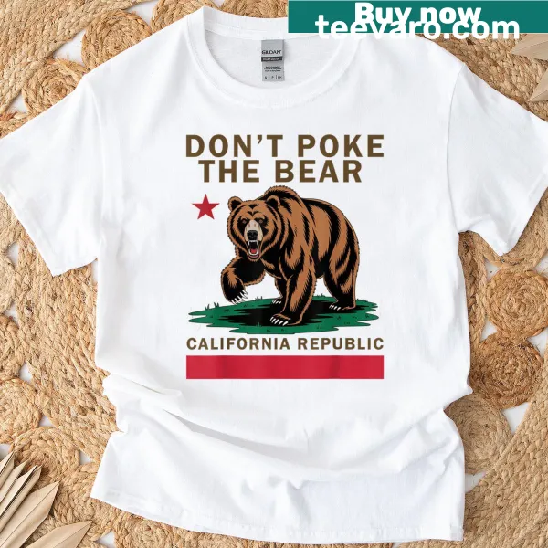 California Republic pride grizzly bear t-shirt