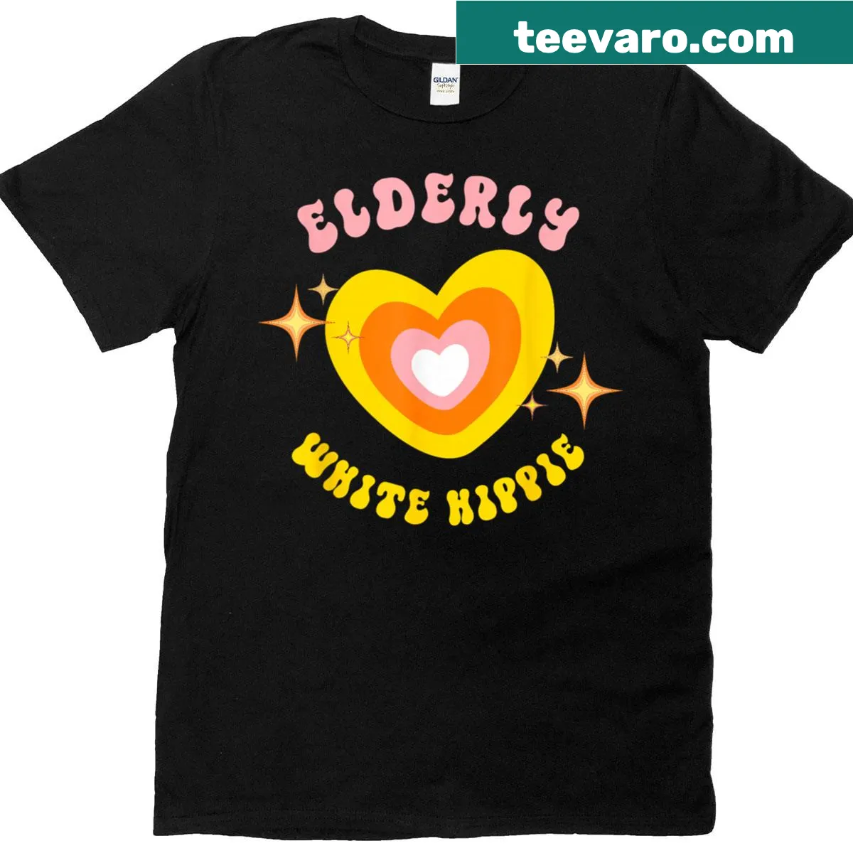 Funny saying shirt for a modern hippie — on a men's t-shirt