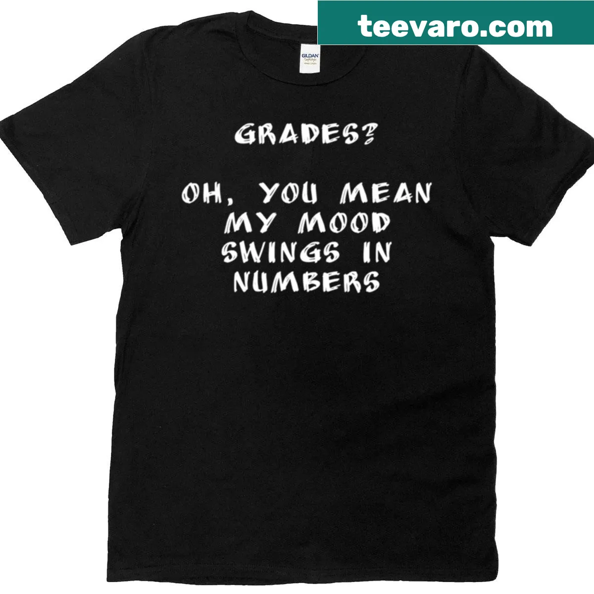 Oversized humorous teacher T-shirt with a sarcastic slogan — on a men's t-shirt