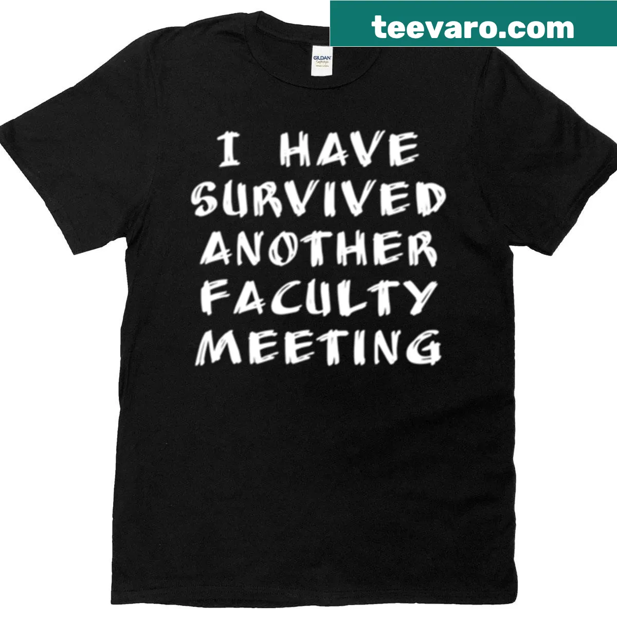 Oversized teacher T-shirt with a clever sarcastic phrase — on a men's t-shirt