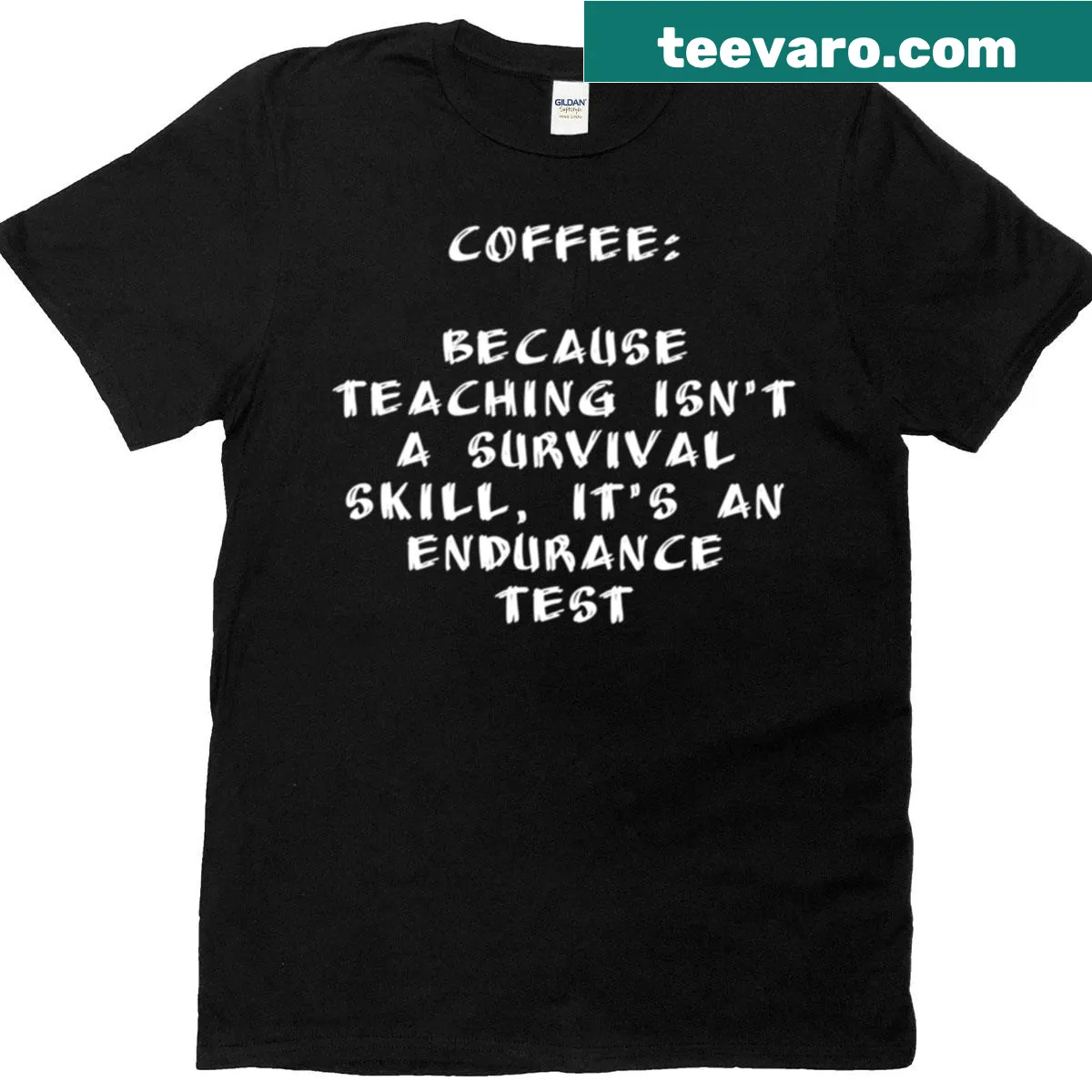 Humorous teacher T-shirt with clever phrase for back to school — on a men's t-shirt