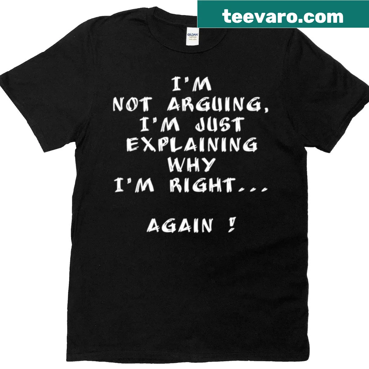 Sarcastic teacher t-shirt with clever phrase for back-to-school — on a men's t-shirt