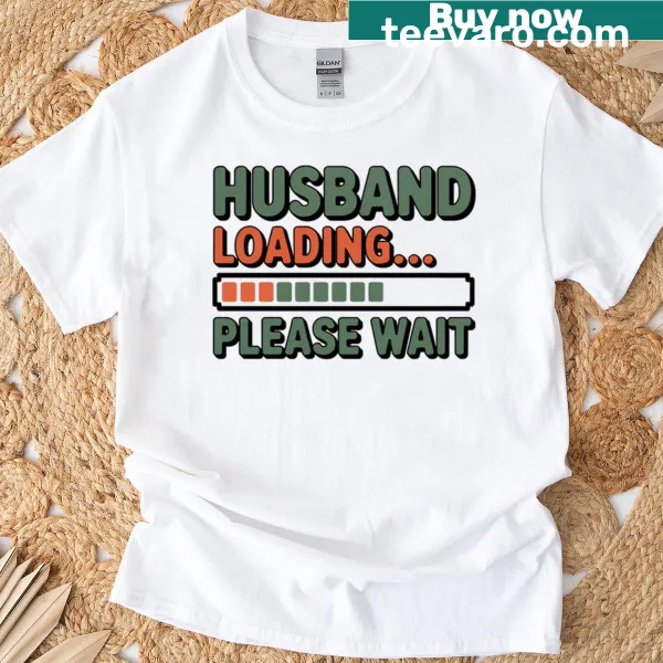 Gamer t-shirt with a funny loading bar design
