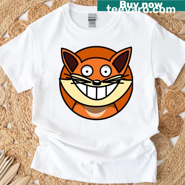 Funny fox illustration t-shirt for animal lovers