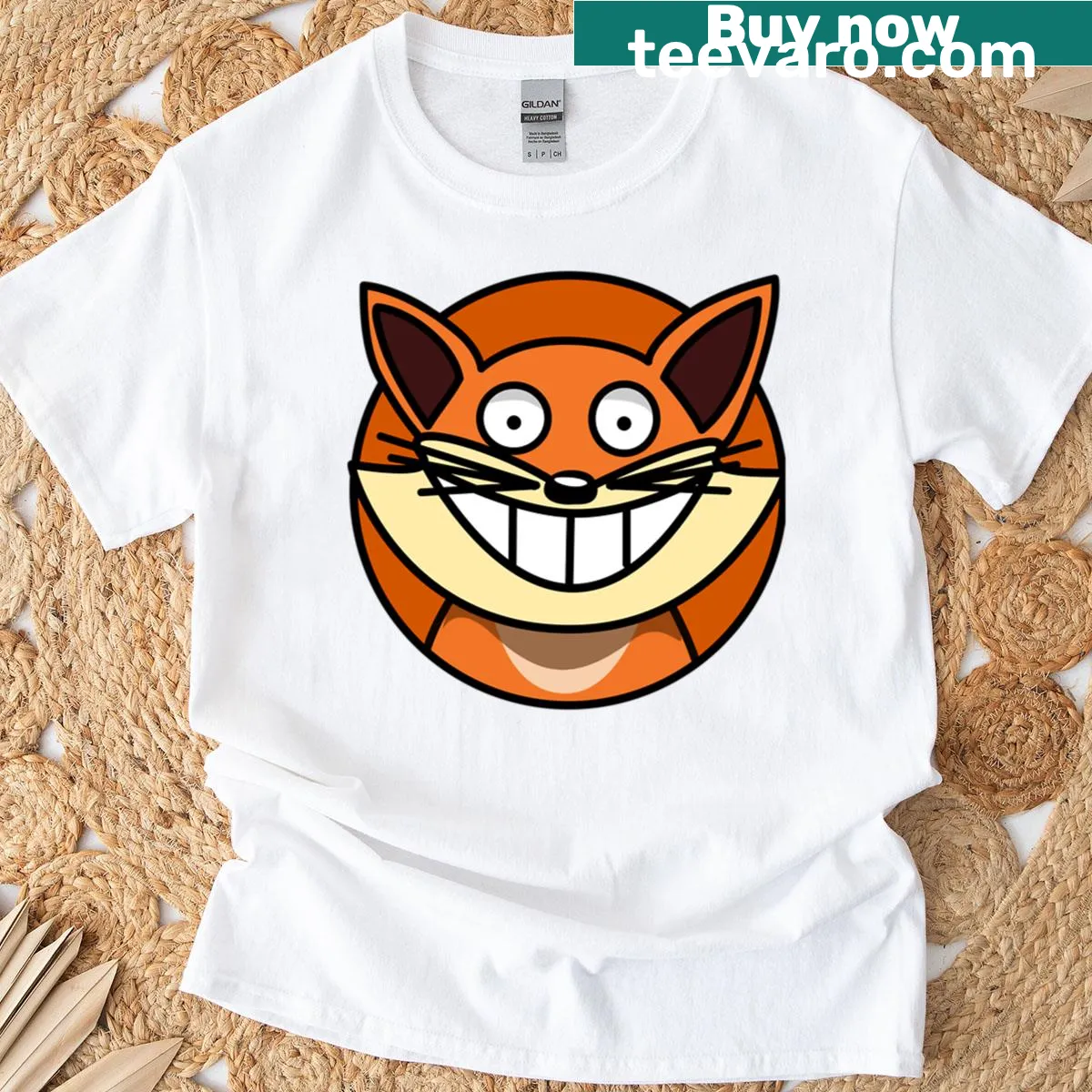 Funny fox illustration t-shirt for animal lovers — on a men's t-shirt