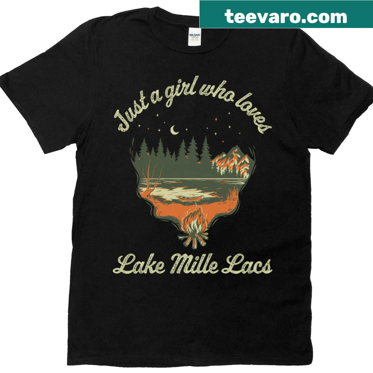T-shirt for girls who love adventures at Lake Mille Lacs — on a men's t-shirt