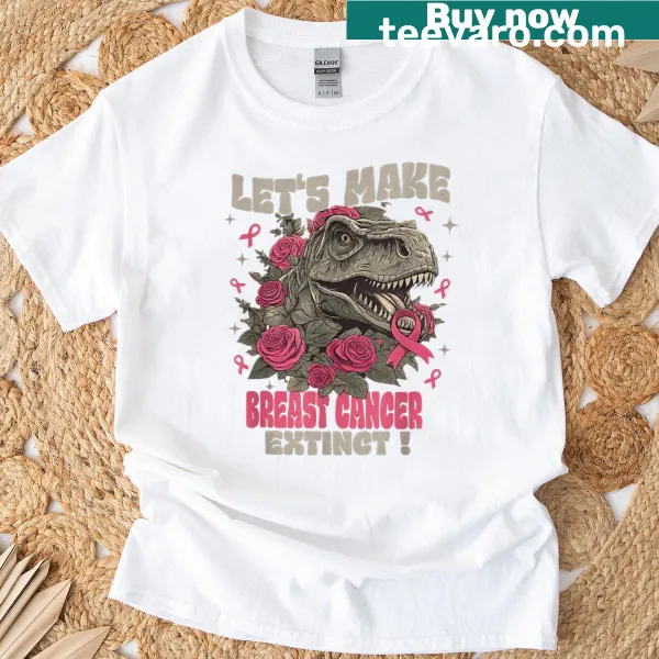 Empowering typography for breast cancer awareness on a women's t-shirt