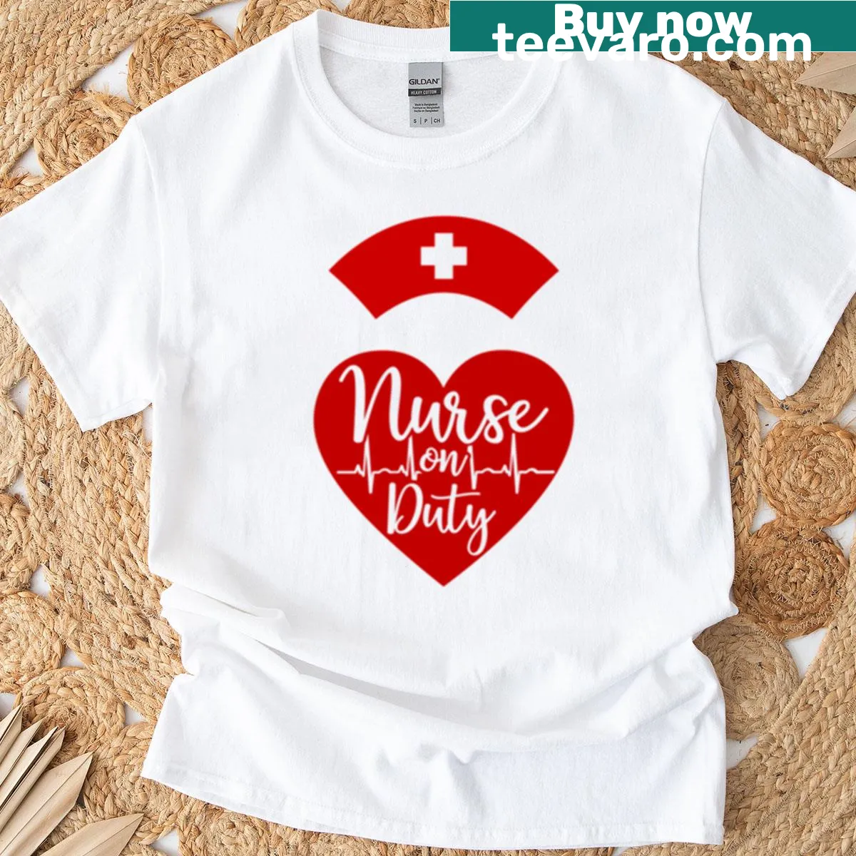 Medical symbols T-shirt celebrating nurses and dentists — on a men's t-shirt