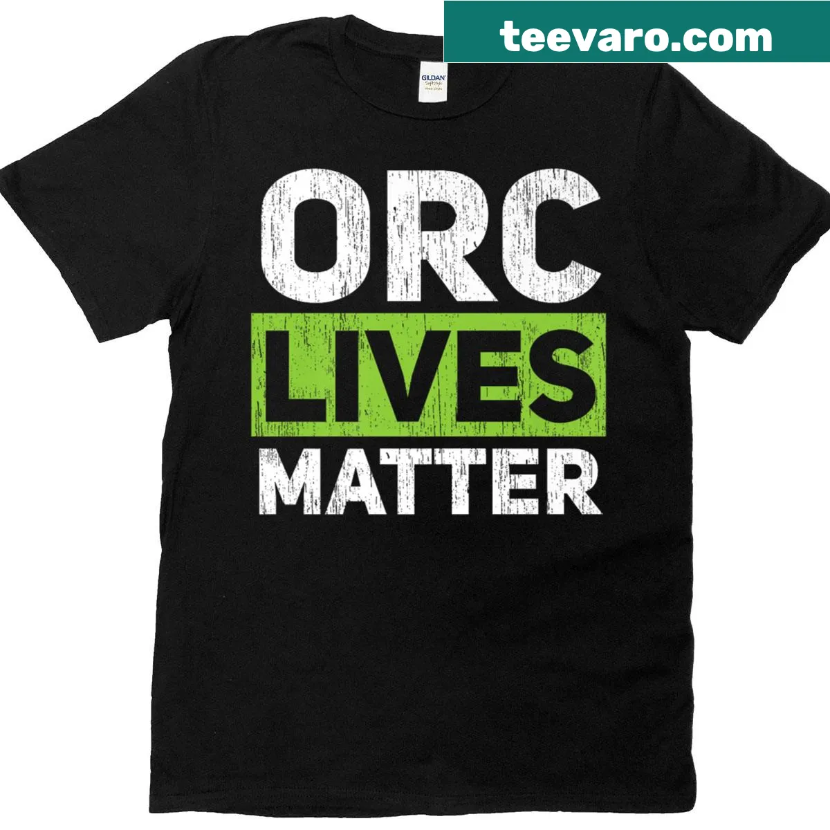 T-shirt with text celebrating the importance of orc life — on a men's t-shirt