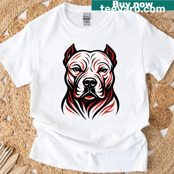 Boxy Pitbull t-shirt with bold typography design