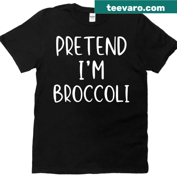 Funny broccoli costume shirt for Halloween with playful cartoon design