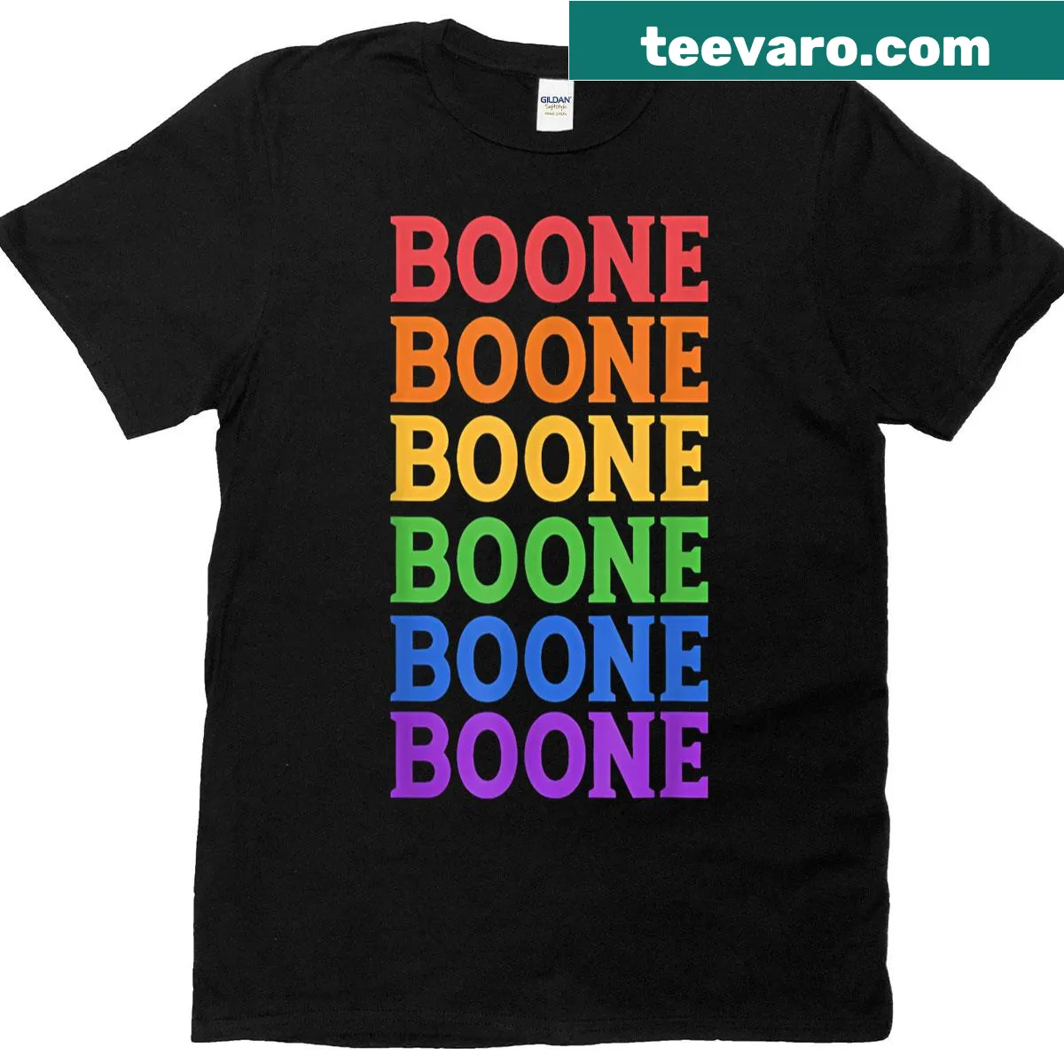 Personalized vintage-style Boone T-shirt for all genders — on a men's t-shirt