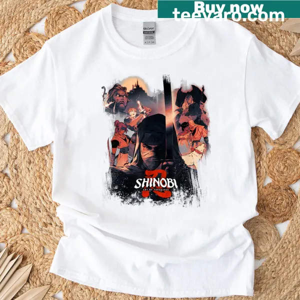 Ninja-themed illustration on a T-shirt representing vengeance