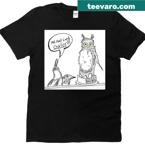 Illustrated birds in a whimsical design on a t-shirt