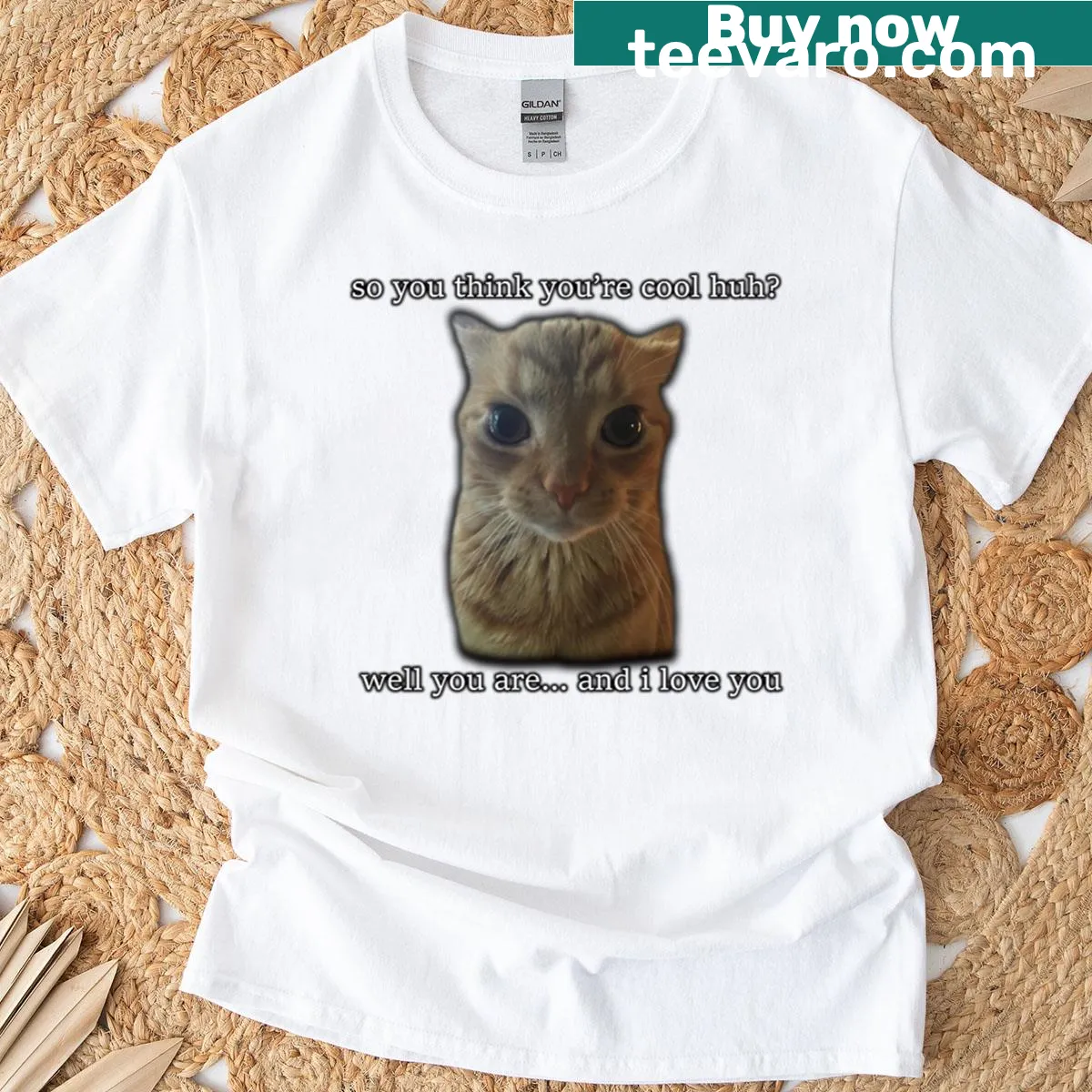 Affectionate shirt with the phrase 'So You Think You’re Cool Well You Are' — on a men's t-shirt