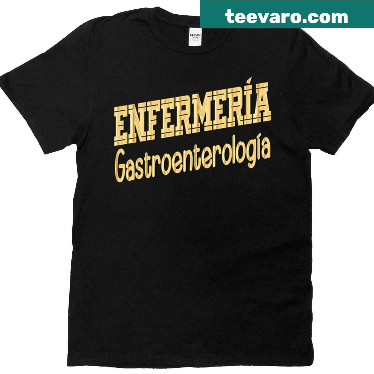 Gastrointestinal nurse t-shirt with clear typography — on a men's t-shirt