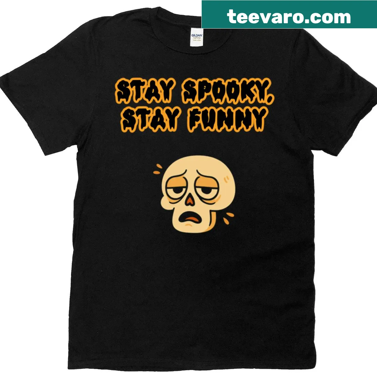 Funny Halloween humor text t-shirt design — on a men's t-shirt