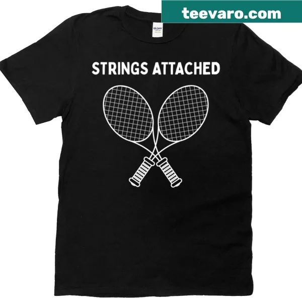 Typography design featuring the phrase 'Strings Attached'