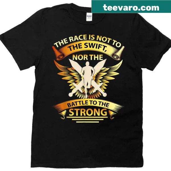 Thought-provoking shirt with a clever saying about competition