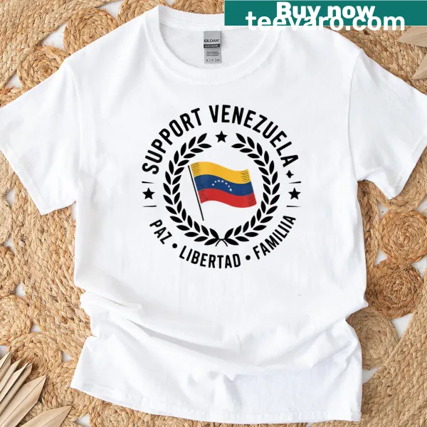 Venezuela flag themed t-shirt with La Patria Querida text
