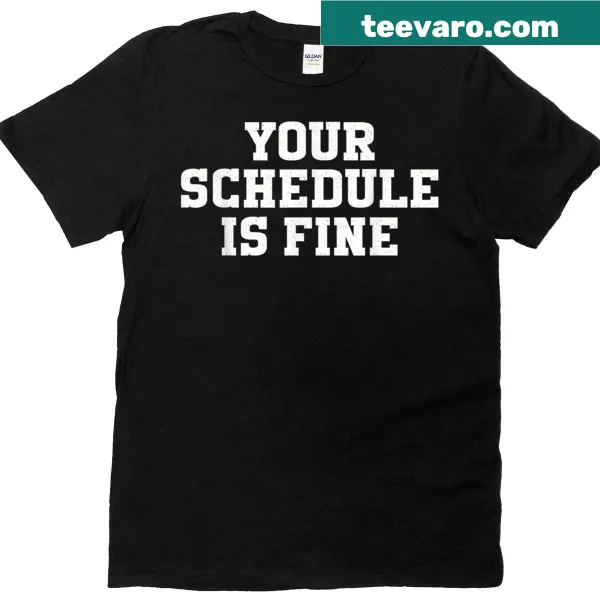 Funny school counselor t-shirt with vintage quote about schedules
